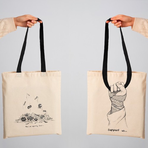 ساک پارچه ای طرح فلسطین