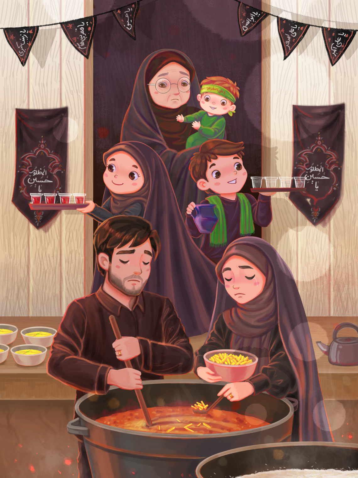 دومین فراخوان تصویرسازی هیأت-سمیه کشاورز -روضه های خانگی