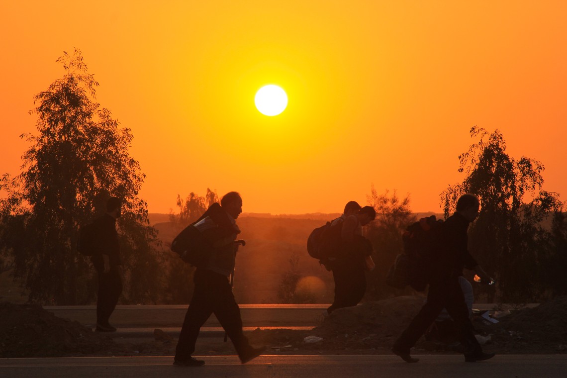 سوگواره سوم-عکس 29-احمد قارداش پور طرقی-پیاده روی اربعین از نجف تا کربلا
