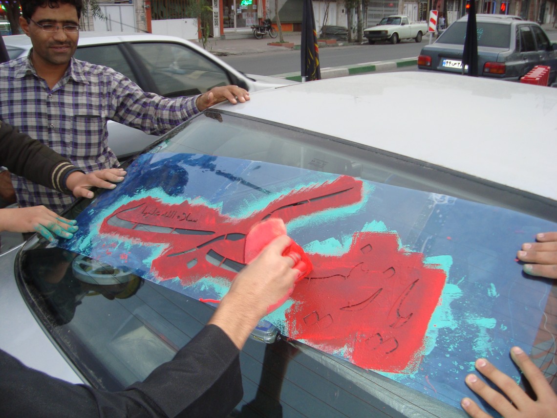 سوگواره دوم-عکس 23-فرشید پراوین-جلسه هیأت فضای بیرونی 