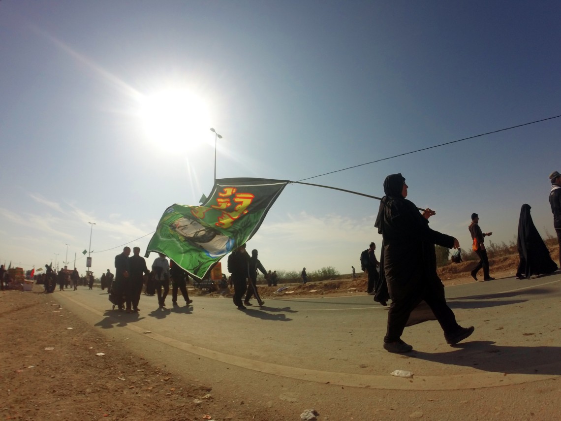 سوگواره چهارم-عکس 15-حسین رضائی فرد-پیاده روی اربعین از نجف تا کربلا