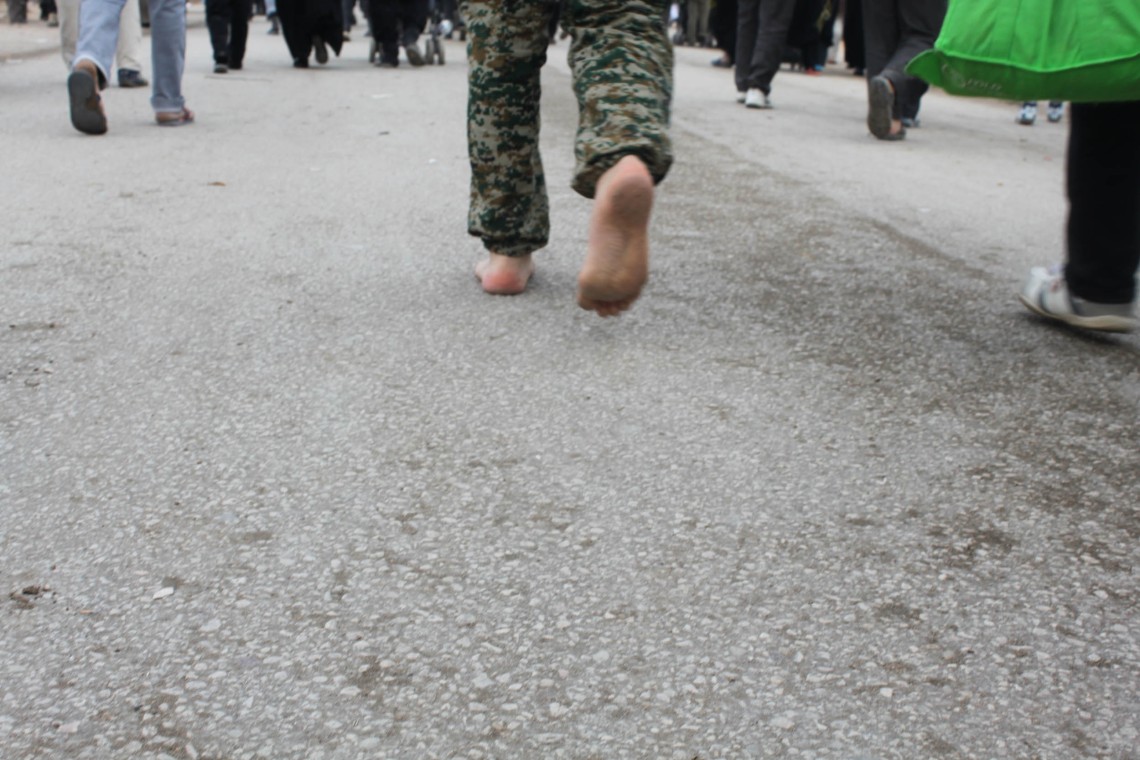 سوگواره سوم-عکس 41-سیده هاله حیدری-پیاده روی اربعین از نجف تا کربلا