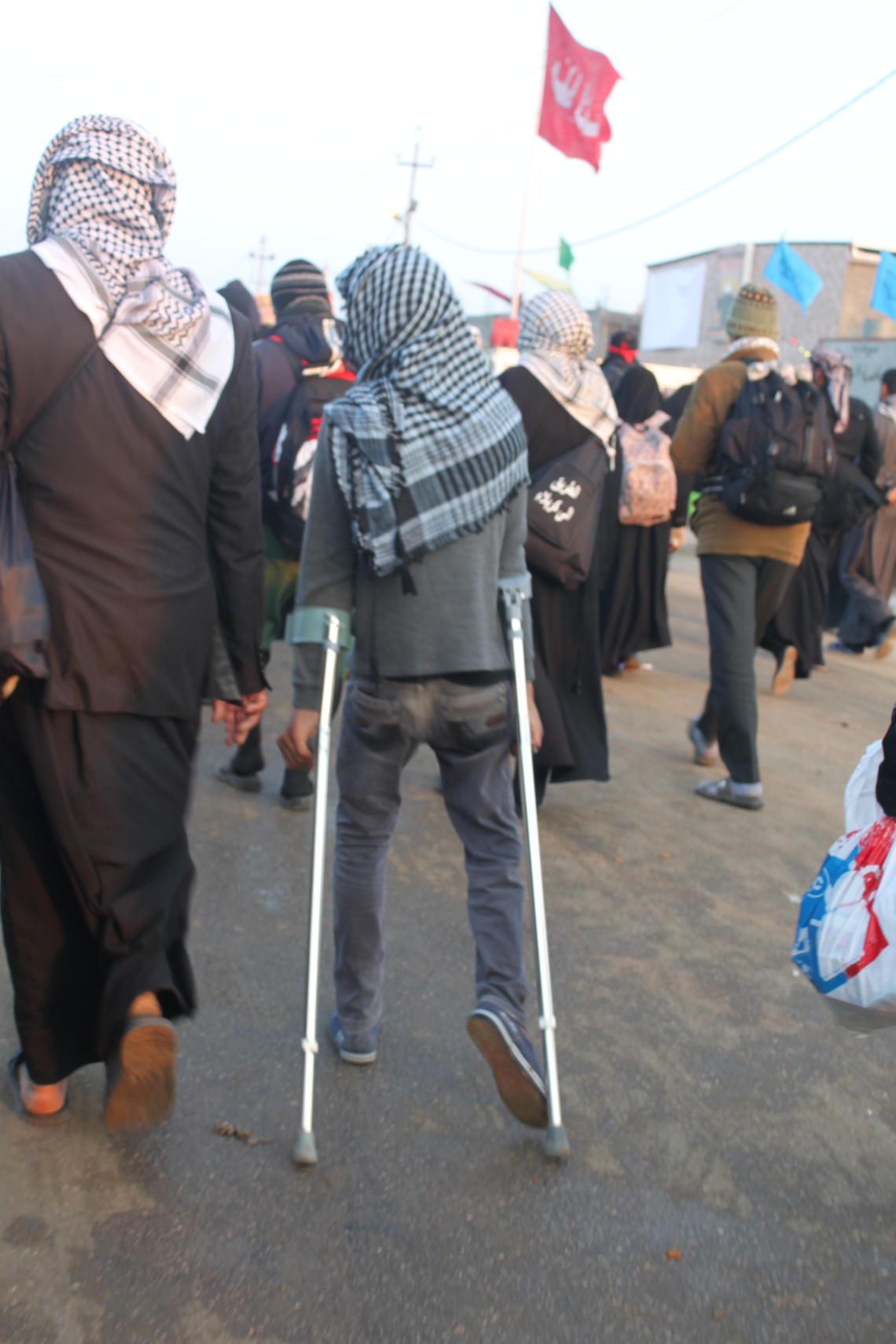 سوگواره سوم-عکس 82-سیده هاله حیدری-پیاده روی اربعین از نجف تا کربلا