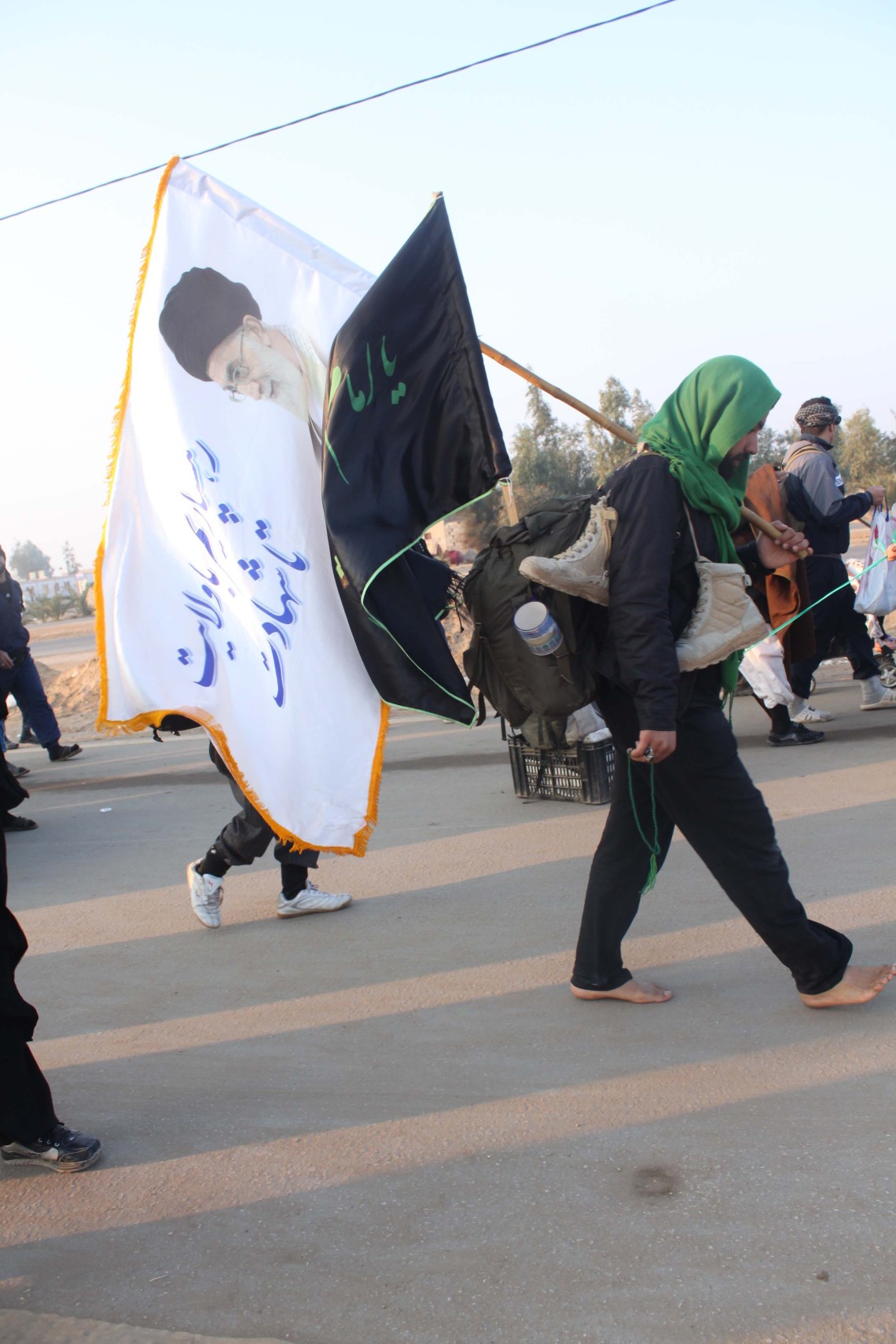 سوگواره سوم-عکس 86-سیده هاله حیدری-پیاده روی اربعین از نجف تا کربلا