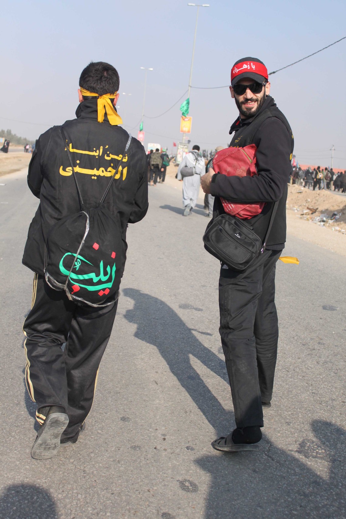 سوگواره سوم-عکس 100-سیده هاله حیدری-پیاده روی اربعین از نجف تا کربلا