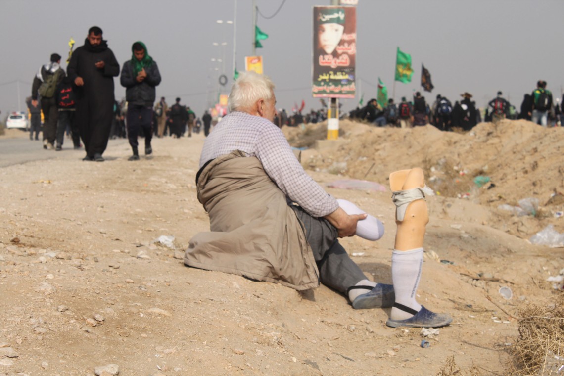 سوگواره سوم-عکس 103-سیده هاله حیدری-پیاده روی اربعین از نجف تا کربلا