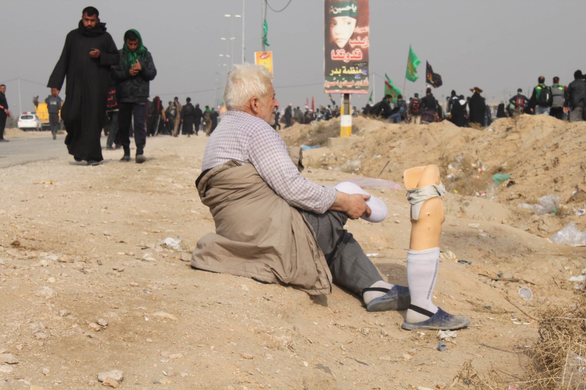 سوگواره سوم-عکس 104-سیده هاله حیدری-پیاده روی اربعین از نجف تا کربلا