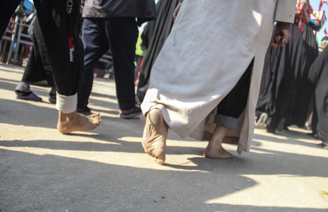 سوگواره سوم-عکس 47-امیر قیومی-پیاده روی اربعین از نجف تا کربلا