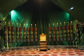  سومین سوگواره عاشورایی پوستر هیأت-علی اصغر دشمیر-بخش جنبی-فضاسازی هیأت (دکور