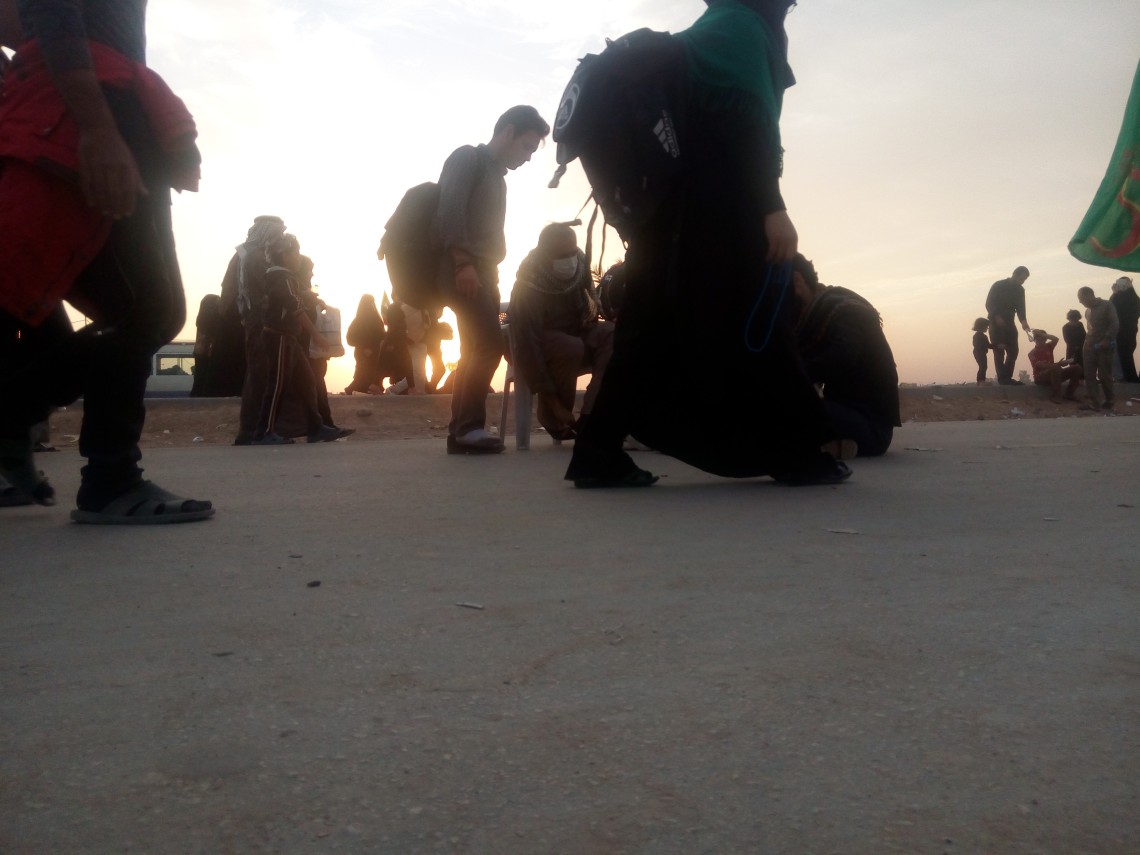 سوگواره چهارم-عکس 17-هادی ابوطالبی-پیاده روی اربعین از نجف تا کربلا