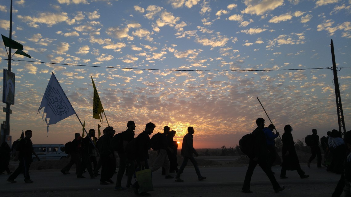 سوگواره چهارم-عکس 8-مسلم محمدی-پیاده روی اربعین از نجف تا کربلا