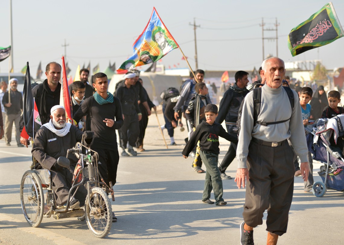 سوگواره چهارم-عکس 9-سید محمد جواد صدری-پیاده روی اربعین از نجف تا کربلا