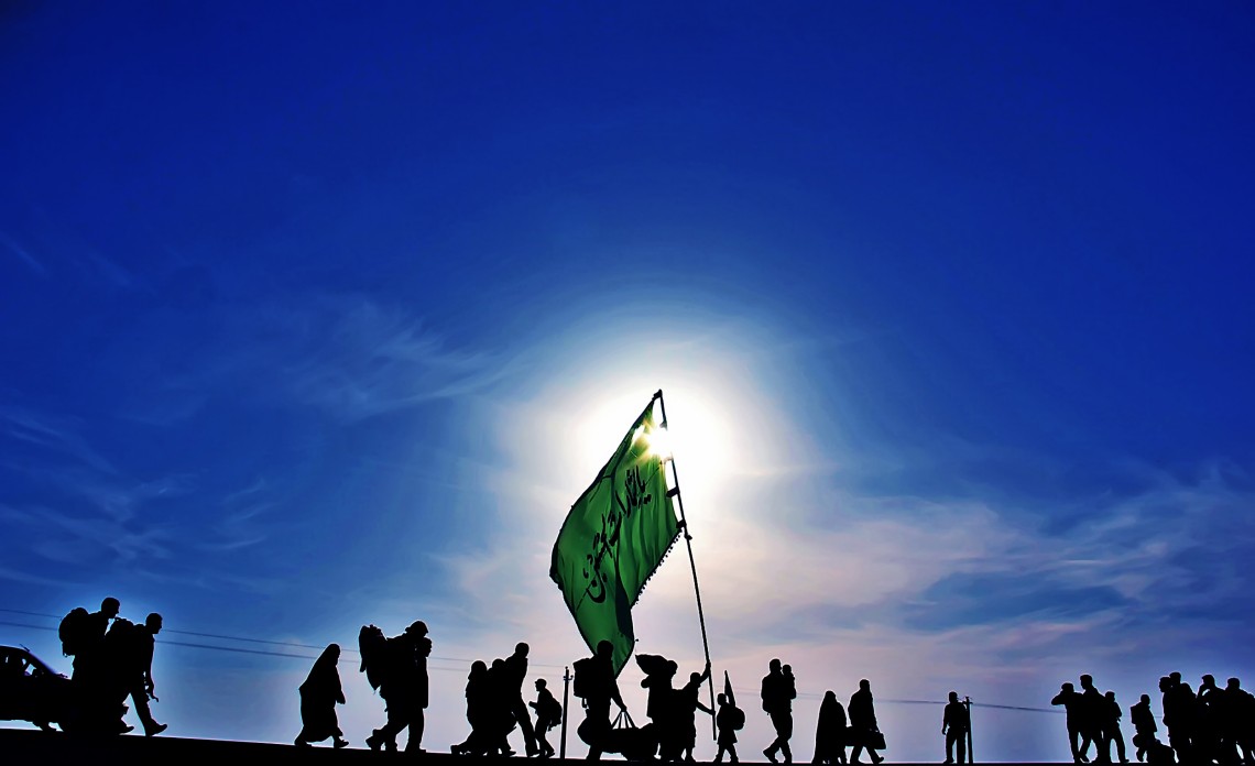 سوگواره چهارم-عکس 6-ناصر گل نظری-پیاده روی اربعین از نجف تا کربلا