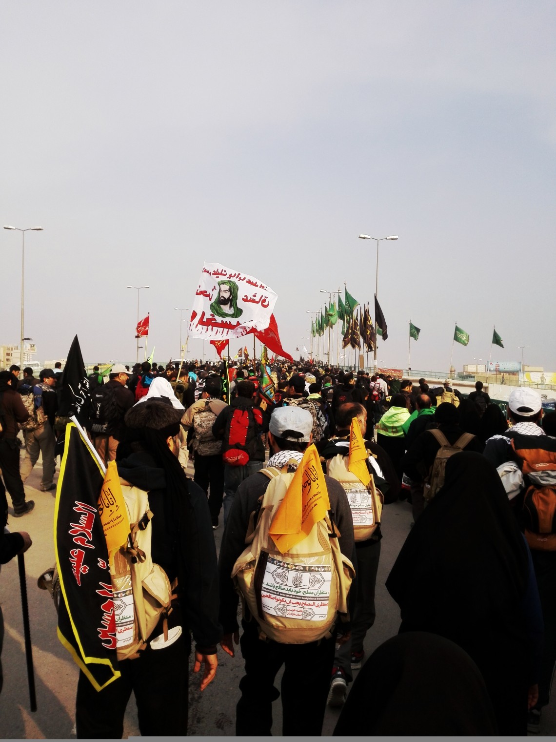 سوگواره چهارم-عکس 4-الهه بنازاده-پیاده روی اربعین از نجف تا کربلا