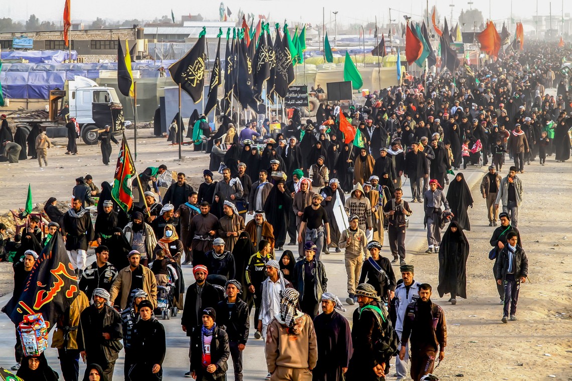 سوگواره پنجم-عکس 53-مجید حجتی-پیاده روی اربعین از نجف تا کربلا