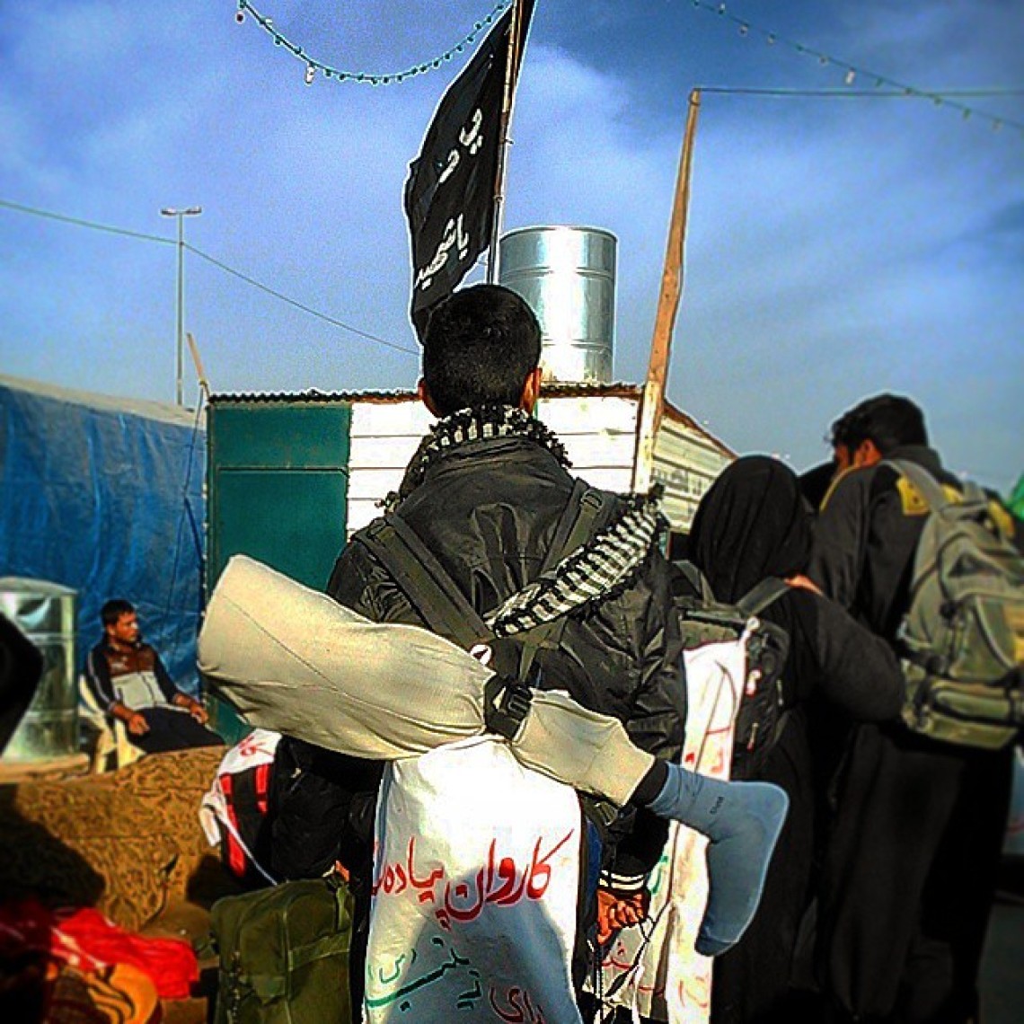 سوگواره چهارم-عکس 9-صبیه خلج-پیاده روی اربعین از نجف تا کربلا