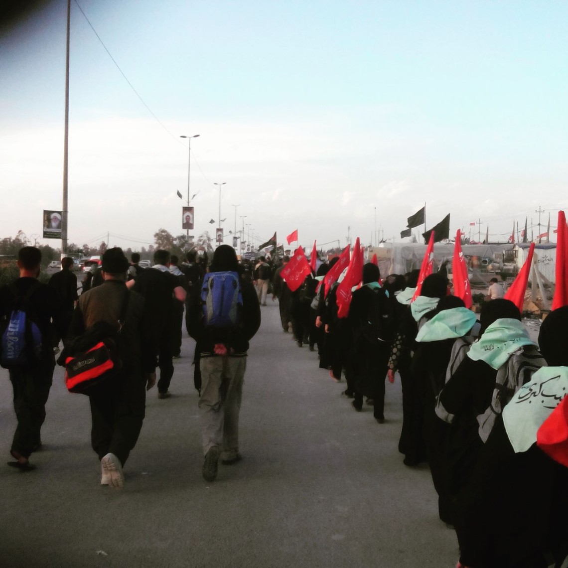 سوگواره چهارم-عکس 7-رقیه آل احمد-پیاده روی اربعین از نجف تا کربلا