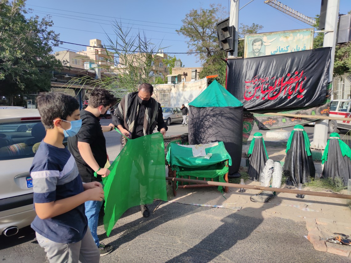 دهمین سوگواره عاشورایی عکس هیأت-هانیه لزیری-مجالس احیای امراهل‌البیت علیهم‌السلام تک عکس-موبایلی