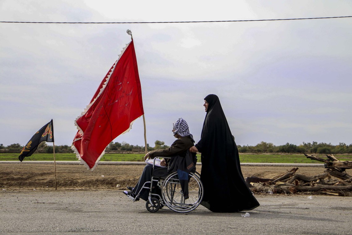 سوگواره پنجم-عکس 2-سید خلیل قیم موسوی-پیاده روی اربعین از نجف تا کربلا