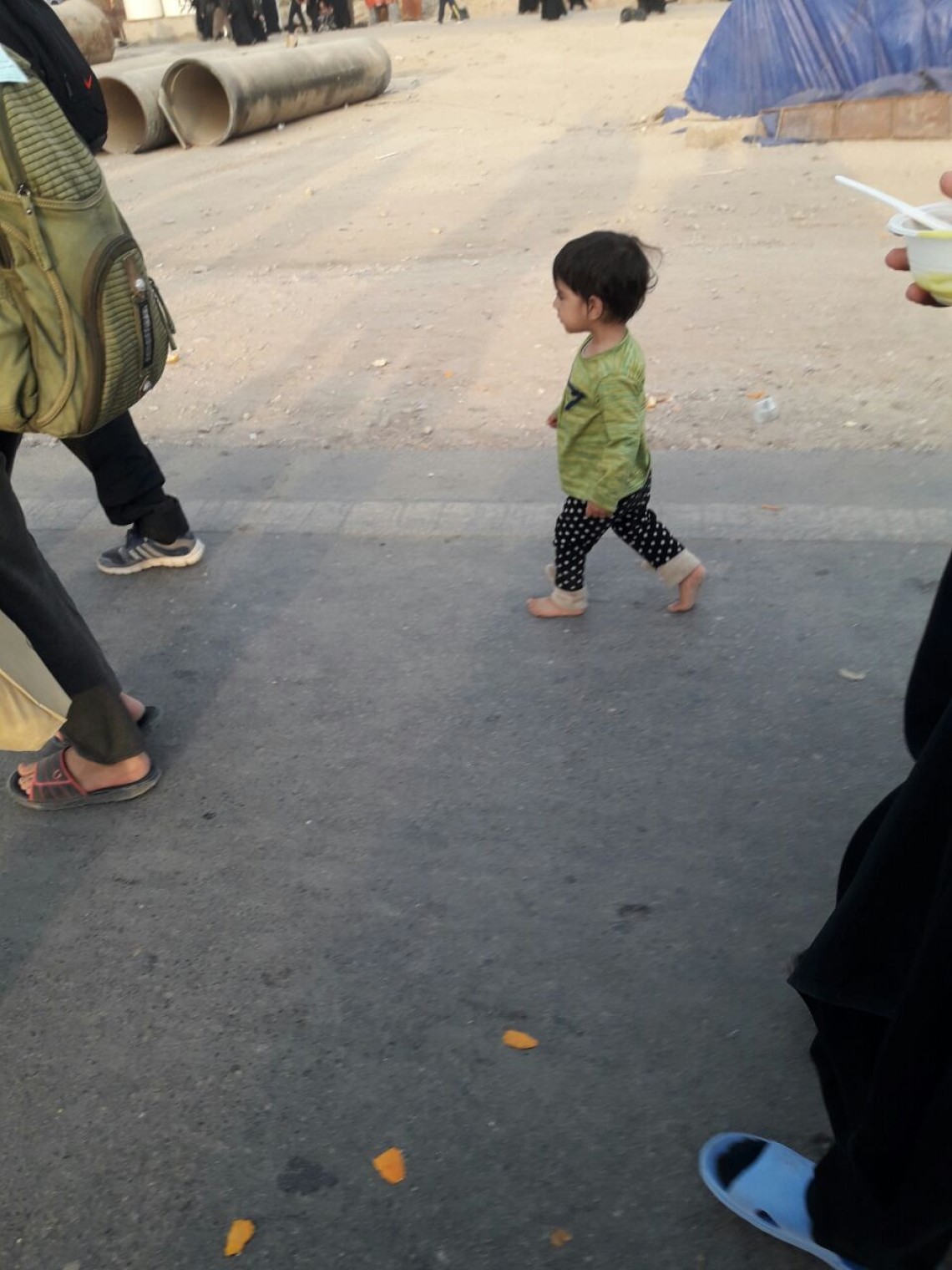 سوگواره پنجم-عکس 5-ساجده اسد اله پور-پیاده روی اربعین از نجف تا کربلا